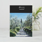 OLIJFBOMEN IN FLORENCE KAART (Staand voorkant)