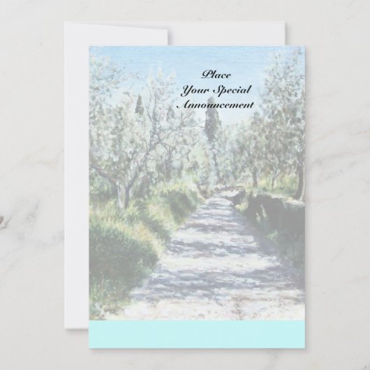 OLIJFBOMEN IN FLORENCE KAART (Achterkant)