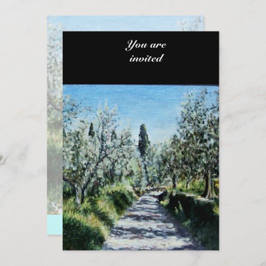 OLIJFBOMEN IN FLORENCE KAART (Voorkant / Achterkant)