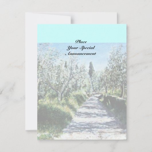 OLIJFBOMEN IN FLORENCE KAART (Achterkant)