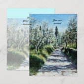 OLIJFBOMEN IN FLORENCE KAART (Voorkant / Achterkant)