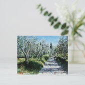 OLIJFBOMEN IN RIMAGGIO BRIEFKAART (Staand voorkant)