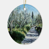 OLIJFBOMEN IN RIMAGGIO KERAMISCH ORNAMENT (Links)