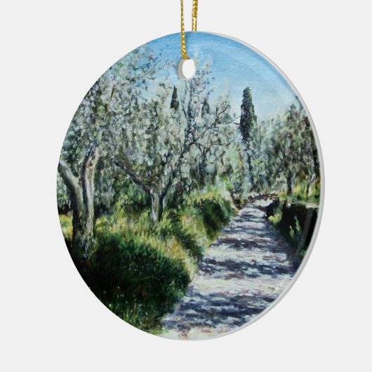 OLIJFBOMEN IN RIMAGGIO KERAMISCH ORNAMENT (Links)