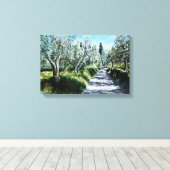 OLIJFBOMEN IN RIMAGGIO TUSCANY CANVAS AFDRUK (Insitu (Houten vloer))
