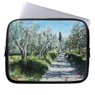OLIJFBOMEN IN RIMAGGIO TUSCANY LAPTOP SLEEVE