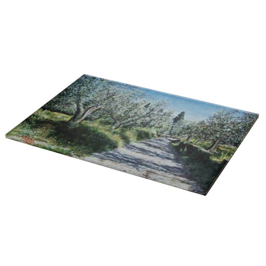 OLIJFBOMEN IN RIMAGGIO TUSCANY SNIJPLANK (Hoek)