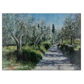 OLIJFBOMEN IN RIMAGGIO TUSCANY SNIJPLANK (Voorkant)