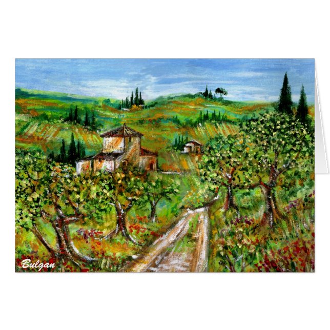 OLIJFBOMEN IN TUSCANIE (Voorkant Horizontaal)