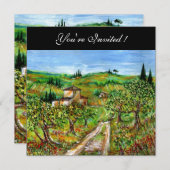 OLIJFBOMEN IN TUSCANIE,geel groen zwart Kaart (Voorkant / Achterkant)