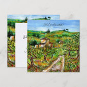 OLIJFBOMEN IN TUSCANJE,geel groen wit Kaart (Voorkant / Achterkant)
