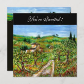 OLIJFBOMEN IN TUSCANJE, groen zwart Kaart (Voorkant / Achterkant)