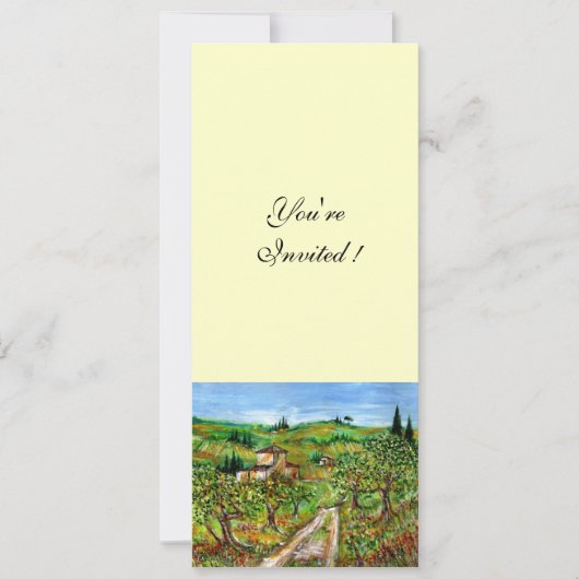 OLIJFBOMEN IN TUSCANY, groen wit Kaart (Voorkant)