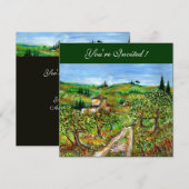 OLIJFBOMEN IN TUSCANY, groen zwart Kaart (Voorkant / Achterkant)