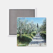 OLIJFBOMEN IN TUSCANY LANDSCAPE MAGNEET (Voorkant / Achterkant)