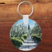 OLIJFBOMEN IN TUSCANY LANDSCAPE SLEUTELHANGER (Voorkant)