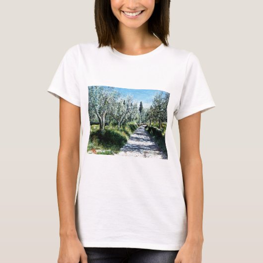 OLIJFBOMEN IN TUSCANY T-SHIRT (Voorkant)