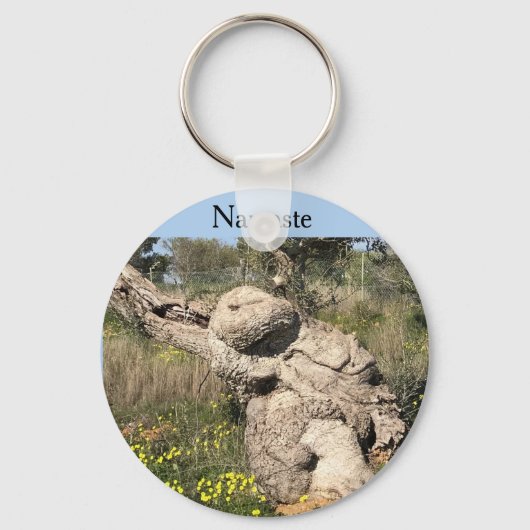 Olijfbomen in Yoga-positie Sleutelhanger (Voorkant)