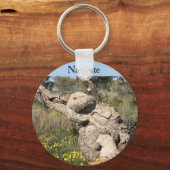 Olijfbomen in Yoga-positie Sleutelhanger (Voorkant)