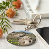 Olijfbomen in Yoga-positie Sleutelhanger (Zijkant)