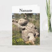 Olijfbomen in Yoga Position Editable Kaart (Voorkant)