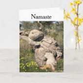 Olijfbomen in Yoga Position Editable Kaart (Gele Bloem)