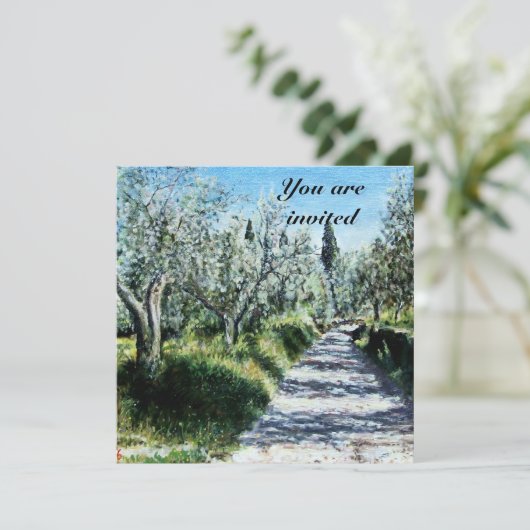 OLIJFBOMEN KAART (Staand voorkant)