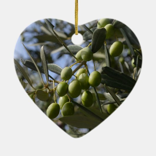 Olijfbomen Keramisch Ornament (Achterkant)