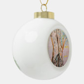 Olijfbomen Keramische Bal Ornament (Links)