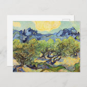 Olijfbomen met Alpilles door Vincent van Gogh Briefkaart (Voorkant / Achterkant)