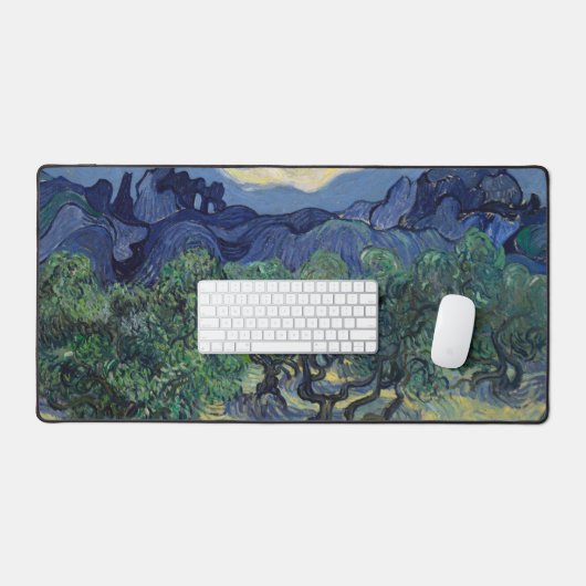 Olijfbomen met Alpilles door Vincent van Gogh Bureaumat (Keyboard & Muis)