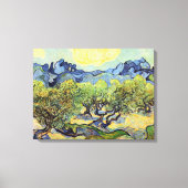 Olijfbomen met Alpilles door Vincent van Gogh Canvas Afdruk (Voorkant)