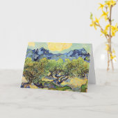 Olijfbomen met Alpilles door Vincent van Gogh Kaart (Gele Bloem)
