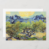 Olijfbomen met Alpilles door Vincent van Gogh Kaart (Voorkant / Achterkant)