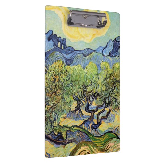 Olijfbomen met Alpilles door Vincent van Gogh Klembord (Rechts)