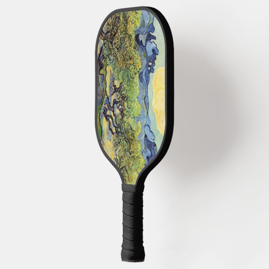 Olijfbomen met Alpilles door Vincent van Gogh Pickleball Paddle (Links)