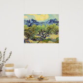 Olijfbomen met Alpilles door Vincent van Gogh Poster (Keuken)