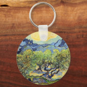 Olijfbomen met Alpilles door Vincent van Gogh Sleutelhanger (Voorkant)