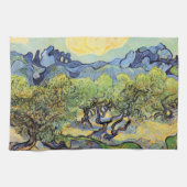 Olijfbomen met Alpilles door Vincent van Gogh Theedoek (Horizontaal)