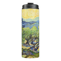 Olijfbomen met Alpilles door Vincent van Gogh