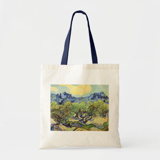 Olijfbomen met Alpilles door Vincent van Gogh Tote Bag (Voorkant)