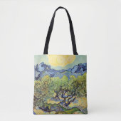 Olijfbomen met Alpilles door Vincent van Gogh Tote Bag (Voorkant)