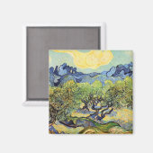 Olijfbomen met Alpilles van Vincent van Gogh Magneet (Voorkant / Achterkant)