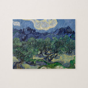 Olijfbomen met de Alpilles door Vincent van Gogh Legpuzzel