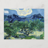 Olijfbomen met de Alpilles op de achtergrond Briefkaart (Voorkant)