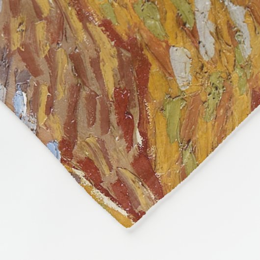 Olijfbomen met gele hemel en zon fleece deken (Hoek)