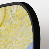 Olijfbomen met gele hemel en zon pickleball paddle (Links Detail)