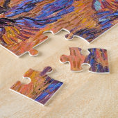 Olijfbomen, Oranje Sky Van Gogh Vincent Legpuzzel (Zijkant)