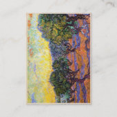 Olijfbomen, Oranje Sky Van Gogh Vincent Visitekaartje (Achterkant)