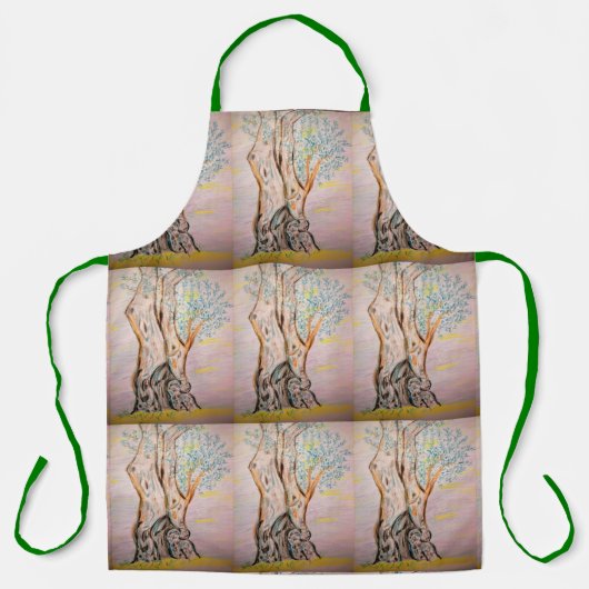Olijfbomen Schort (Voorkant)